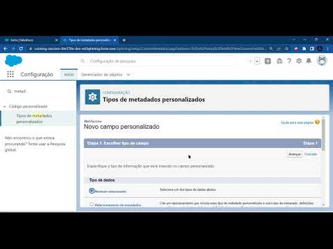 Vídeo: Como implantar metadados personalizados no Salesforce?