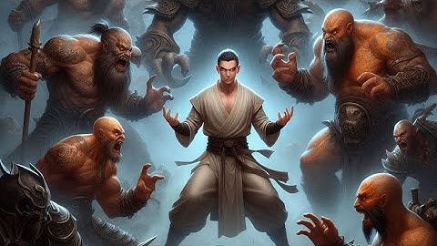 Monk • PvP Battlegrounds • Trying to step and tank so many Barbs