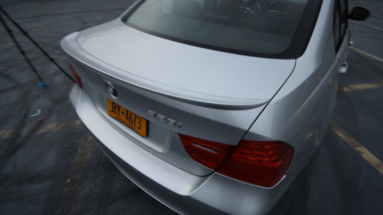 BMW E90 TRUNK SPOILER INSTALL! 