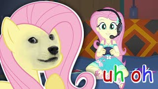 Reacting to.. FLUTTERSHY GAME STREAM? | Fluttershee.. is canon?