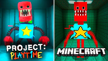 Project Playtime - Boxy Boo Jumpscare | Original vs Minecraft | Chapter 1-2-3-4
