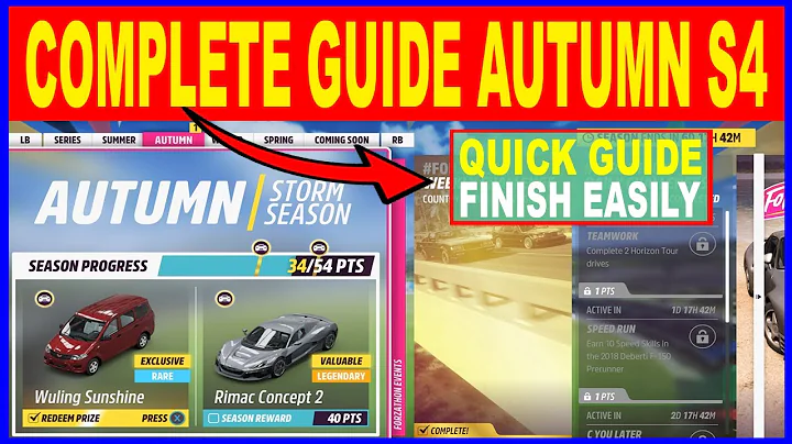 Forza Horizon 5 Autumn Series 4 Festival Playlist Storm Season Complete Guide