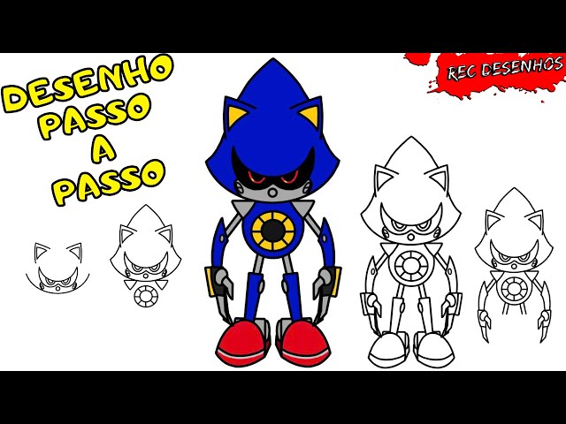 Como DESENHAR o METAL SONIC - Como DIBUJAR a METAL SONIC - How to DRAW METAL  SONIC 