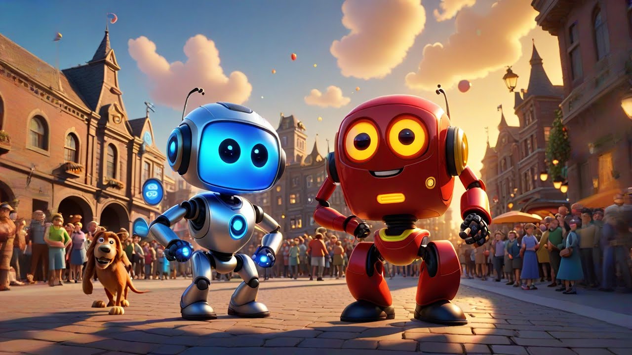 Four Little Robots Beep and Boop | Robot Counting Song | Tech Rhyme for Toddlers & Preschoolers