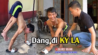 Thăm người đàn ông có dáng đi KỲ LẠ đầu đạp đất mông đội trời ở Tp Đông Hà - Quảng Trị