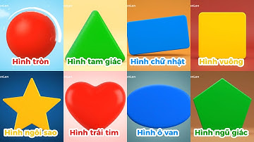 Video Flashcard Tương Tác (Học Hình Khối): Hình Tròn, Hình Vuông, Hình Tam Giác, Hình Chữ Nhật
