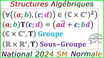 Examen National 2024 SM - Structures Algébriques - Groupe - Sous Groupe