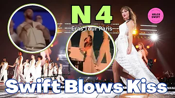 So Sweet!! Taylor Swift BLOWS KISSES to Travis Kelce & his INSANE reaction to So High School on N4