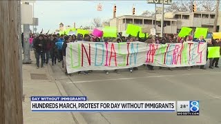 ‘Day Without Immigrants’ demonstrators march in metro GR