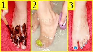 Tan Removal Feet Whitening Spa Pedicure At Home (With LIVE DEMO)
