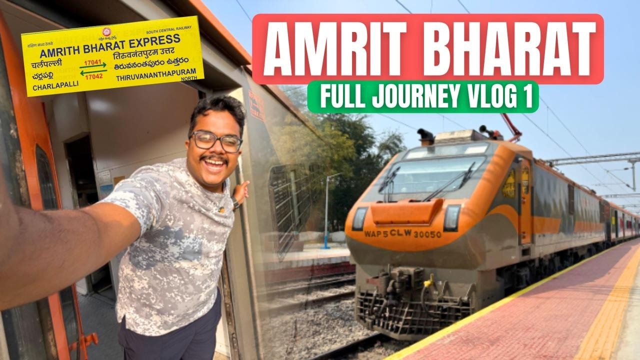 Amrit Bharat Express 🚆 Hyderabad to Kerala | Full Journey Experience & Train Tour | Part 1