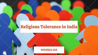 Religious Tolerance in India: G.S. Paper 1: Indian Society #manikaias #UPSC #UPSCpreparation