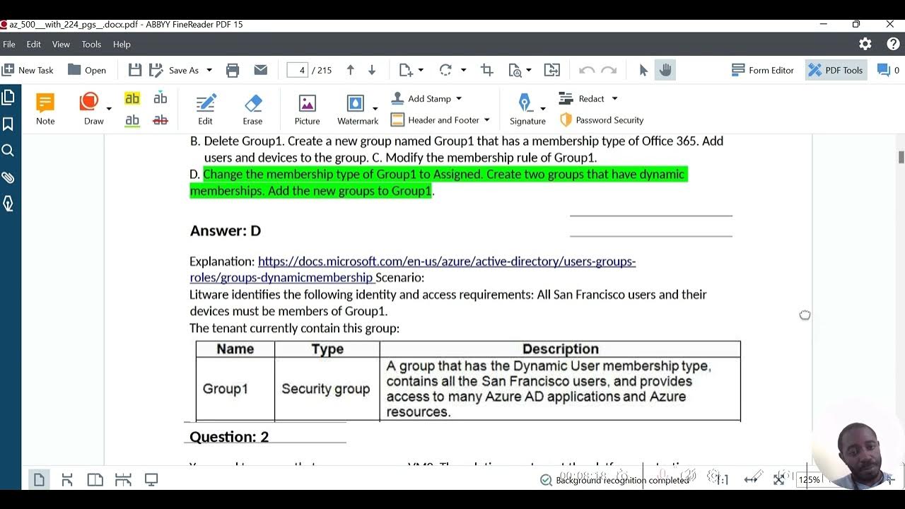 Microsoft AZ500 Test Questions and Answers Part 1 link in description