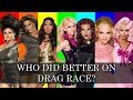 Who did better on Drag Race? — Resting on Pretty Edition