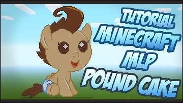 Minecraft Pixel Art Tutorial - Pound Cake part 1-2