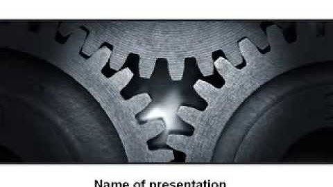 Cogwheels PowerPoint Template by PoweredTemplate.com