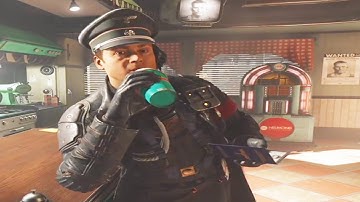 Wolfenstein 2 The New Colossus - Strawberry Milkshake Scene