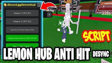 [ANTI HIT DESYNC🔥] LEMON HUB STEAL A BRAINROT SCRIPT 💯 ANTI HIT, TURRET DESTROY, FLY TO BRAINROT