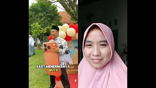 Pak guru dapat hadiah #sekolah #viralvideo #lucu