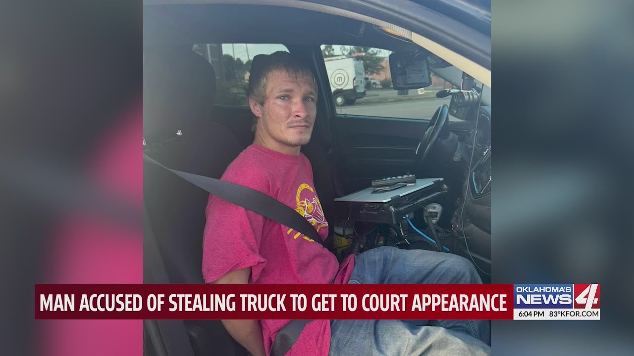 Man accused of stealing truck to get to court appearance - YouTube