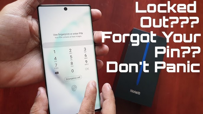 Forgot Password - How To Unlock Samsung Galaxy Note 10 / Note 10+ - Youtube