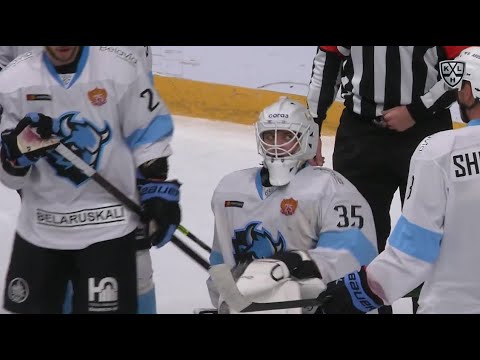 Kolosov saves on Hyka shot