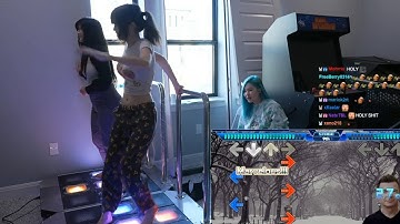 Emiru Dance Dance Revolution Human Cheat Code Moves | Twitch Clips