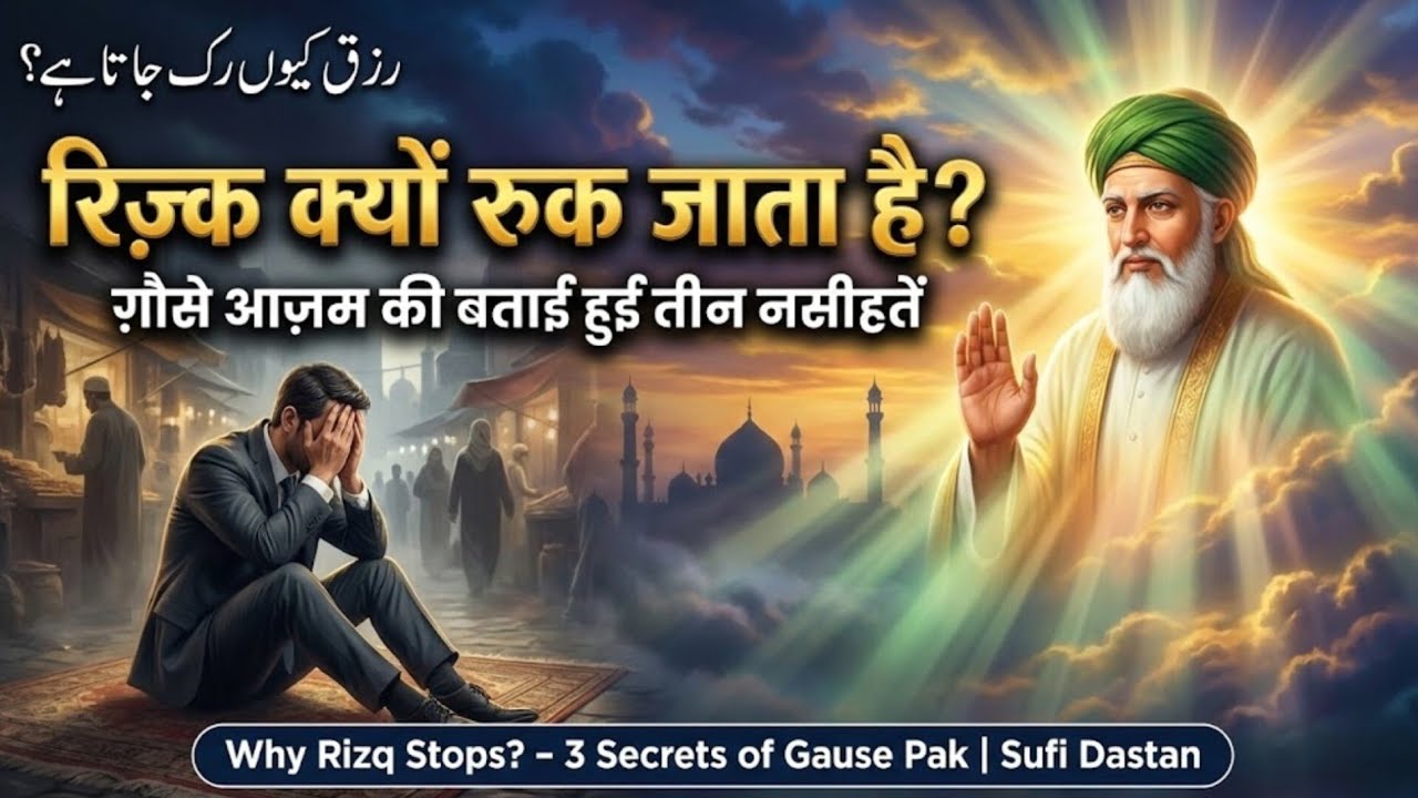 Rizq Kyun Ruk Jata Hai? | Ghouse Azam (R.A) Ne Batayi Wo 3 Galtiyan Jo Barkat Rok Deti Hain! 😭 