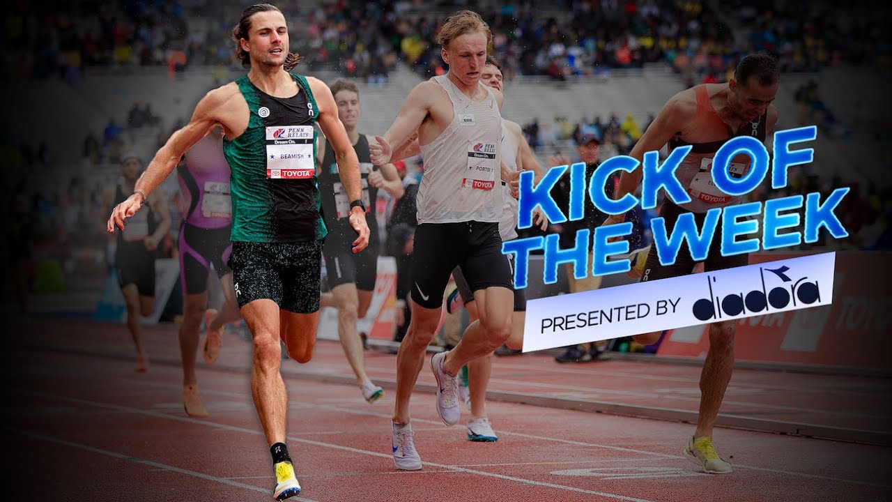 Kick Of The Week: Geordie Beamish Has CRAZY Kick To Win Penn Relays Mile
