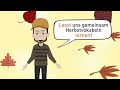Deutsch lernen A1 | Im Herbst fallen die Blätter von den Bäumen. | Grammatik: Infinitivsätze