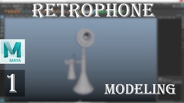 Retro phone. 1 Modeling in Autodesk Maya 2018.