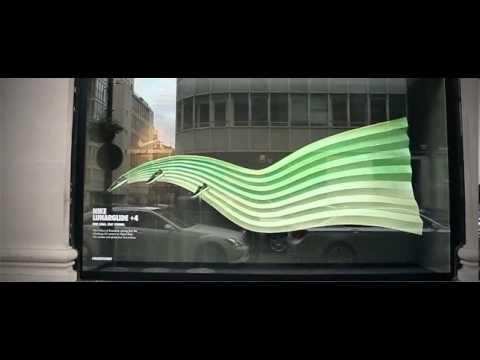 Nike installs Kinect powered interactive window displays - YouTube