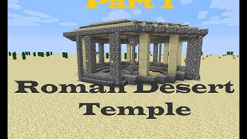 Minecraft Roman desert temple lets build PART 1