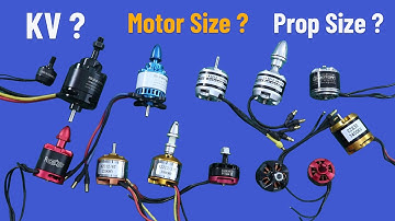 RC Brushless Motors. What is KV ? Motor Size? Propeller Size?
