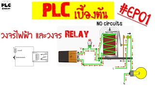 #EP01 PLC เบื้องต้น เรียนรู้วงจรไฟ้ฟ้า และวงจร Relay เบื้องต้นก่อนเขียนโปรแกรม PLC #PLC CENTER