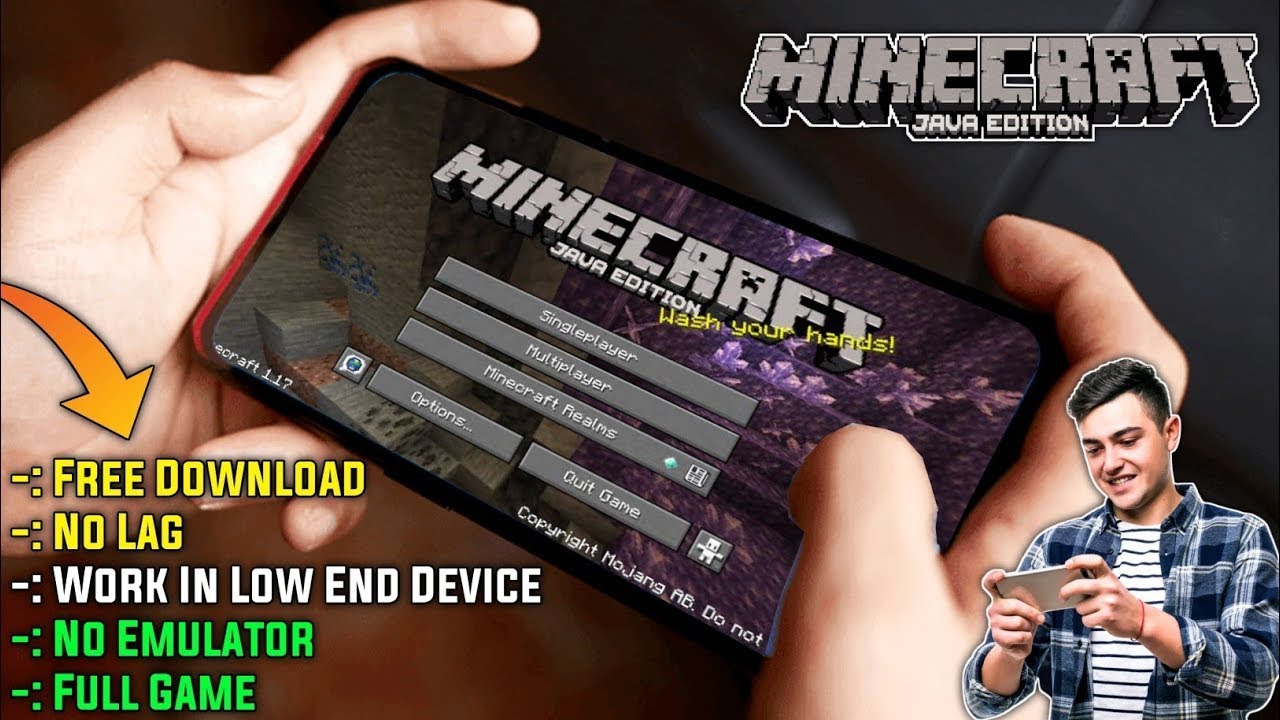 How to play Minecraft java edition in Mobile full lag free ! - YouTube
