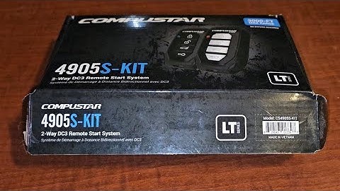 COMPUSTAR 4905s KIT 2-WAY DC3 REMOTE START SYSTEM