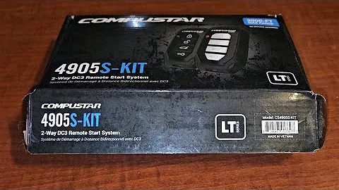 COMPUSTAR 4905s KIT 2-WAY DC3 REMOTE START SYSTEM