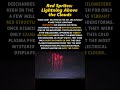 Red Sprites Lightning Above the Clouds #shorts