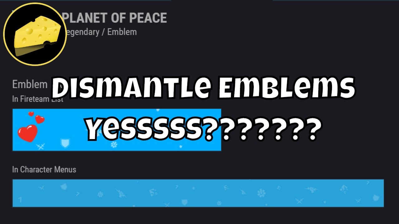 Dismantle Emblems Yessssss Youtube