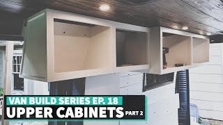 How to Build Upper Cabinets for a Van + Kreg Micro Jig & Plugs, Pt 2 //Ep. 18 DIY VAN BUILD