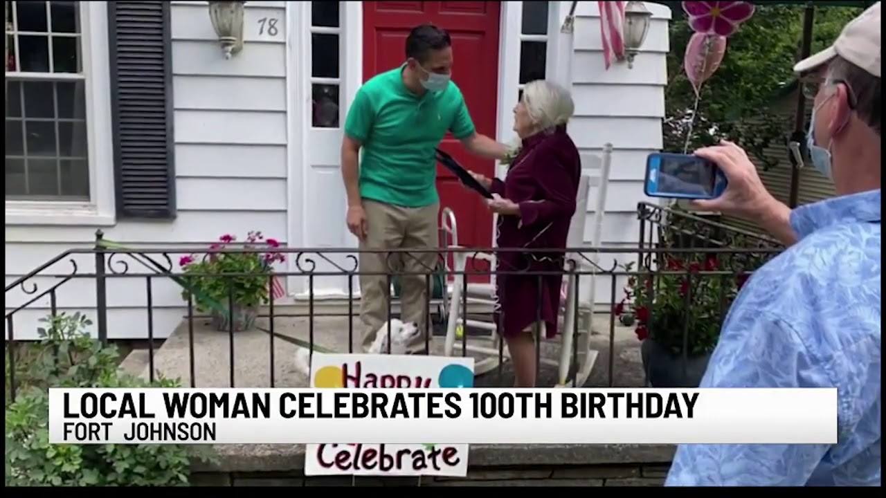 Fort Johnson resident’s 100th birthday celebrated with parade