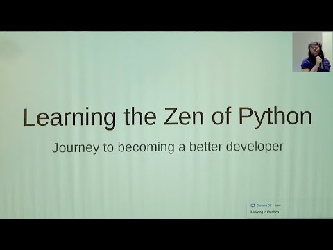 Learning the Zen of Python:  - Ola Giwa