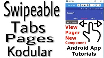 Makeroid Swipeable View Pager Tutorial in Hindi | How to make Swipe Tabs Menu Android App