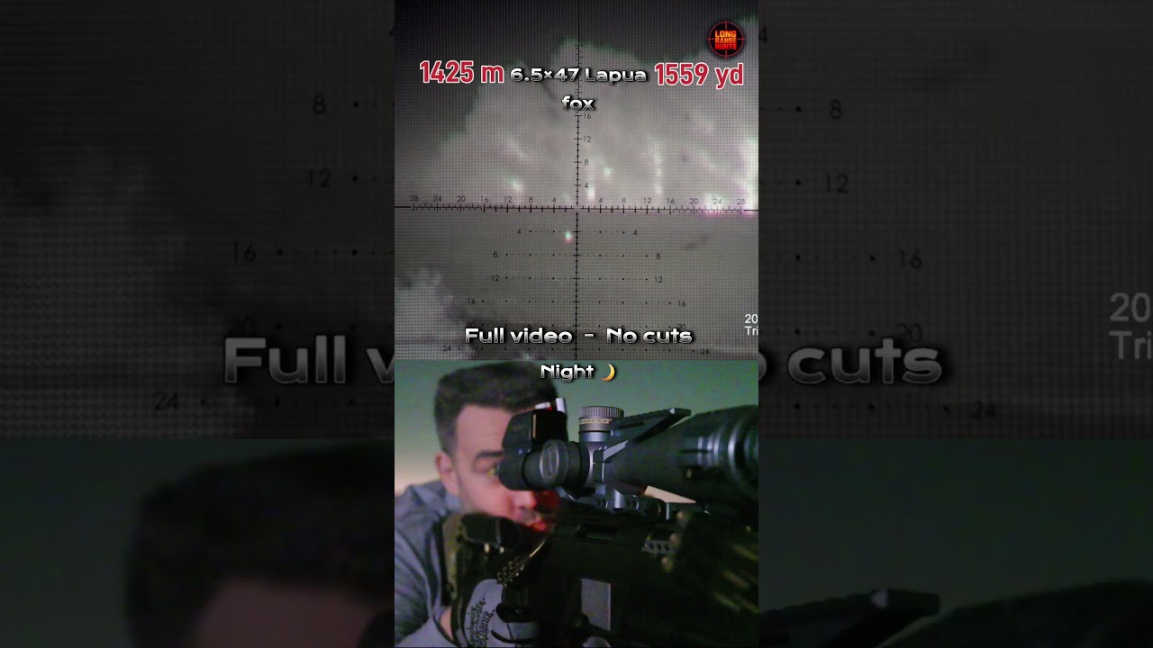 1425 m (1559 yd) 🌙 Extreme Long Range Thermal Fox Shot | 6.5 Cal