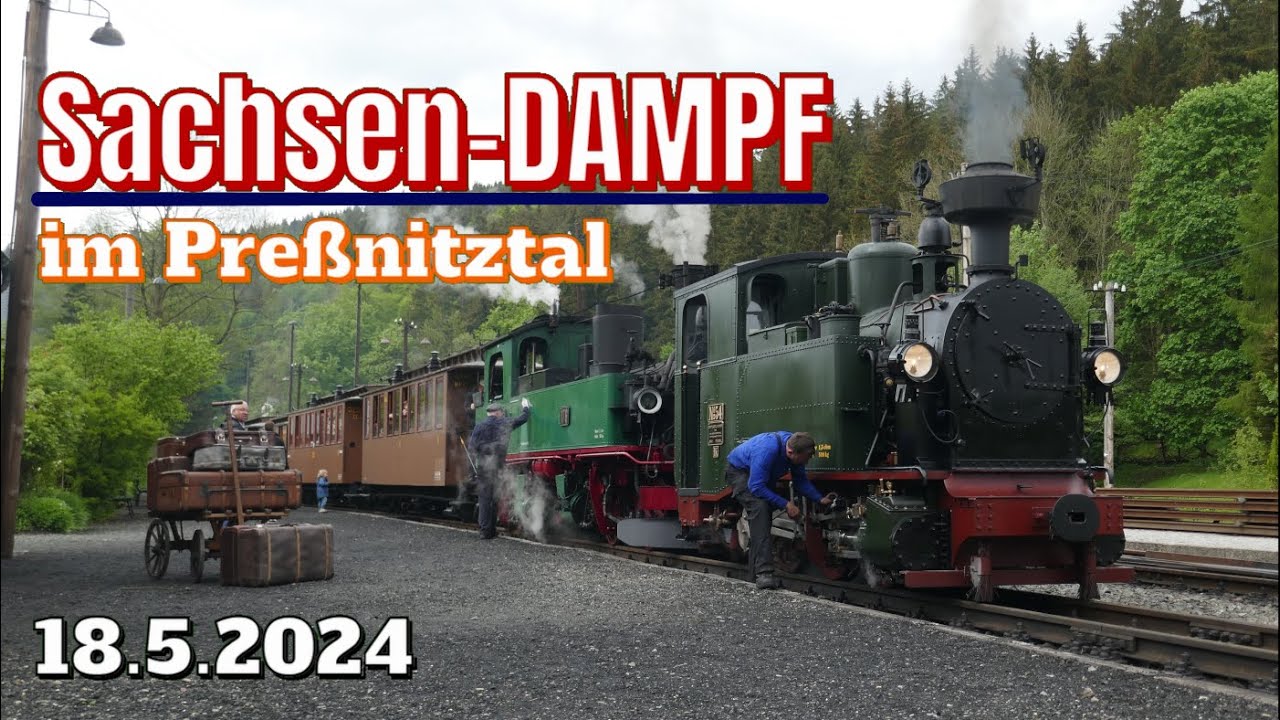 Lok-Transport auf dem Tieflader - Sächsische I K Nr. 54 der Preßnitztalbahn | Eisenbahn-Romantik