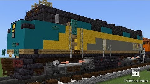 Minecraft VIA Rail F40PH-2D Locomotive Tutorial