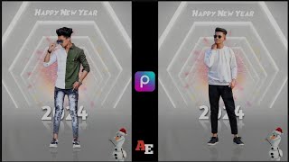 PicsArt New Year's Photo Editing || New Year Social Photo Editing