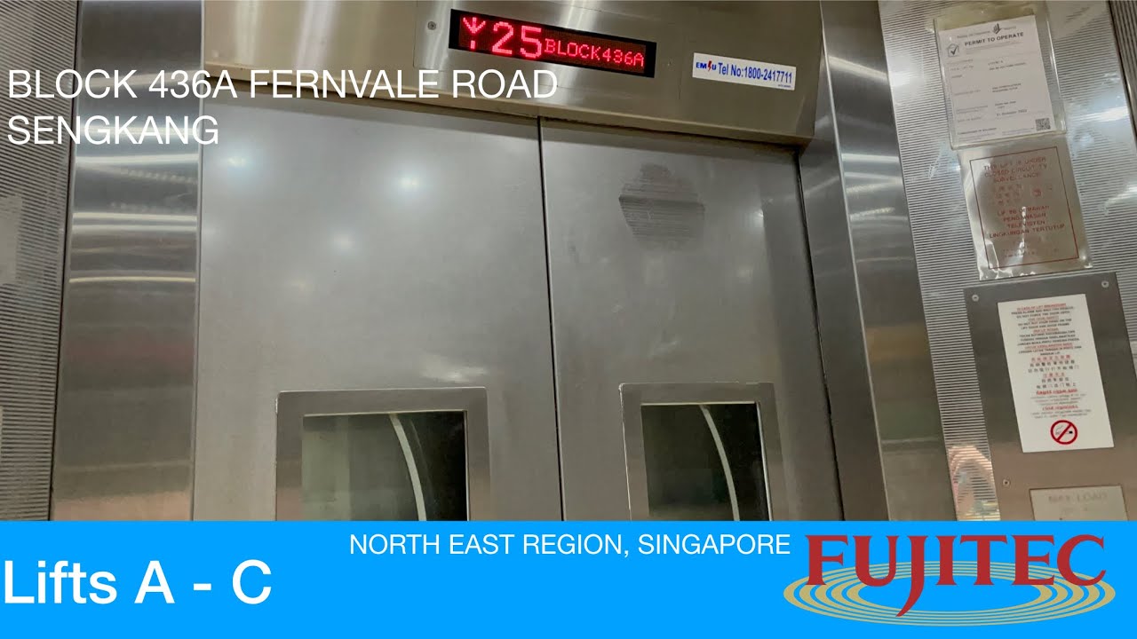HDB Block 436A Sengkang || Fujitec Elevator