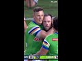 Matt Frawley lifts the Raiders #nrl